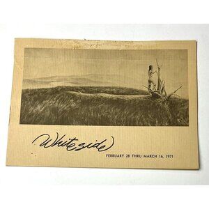 VTG 1971 Art Exhibition Opening INVITATION WILLIAM WHITESIDE Carlin Galleries